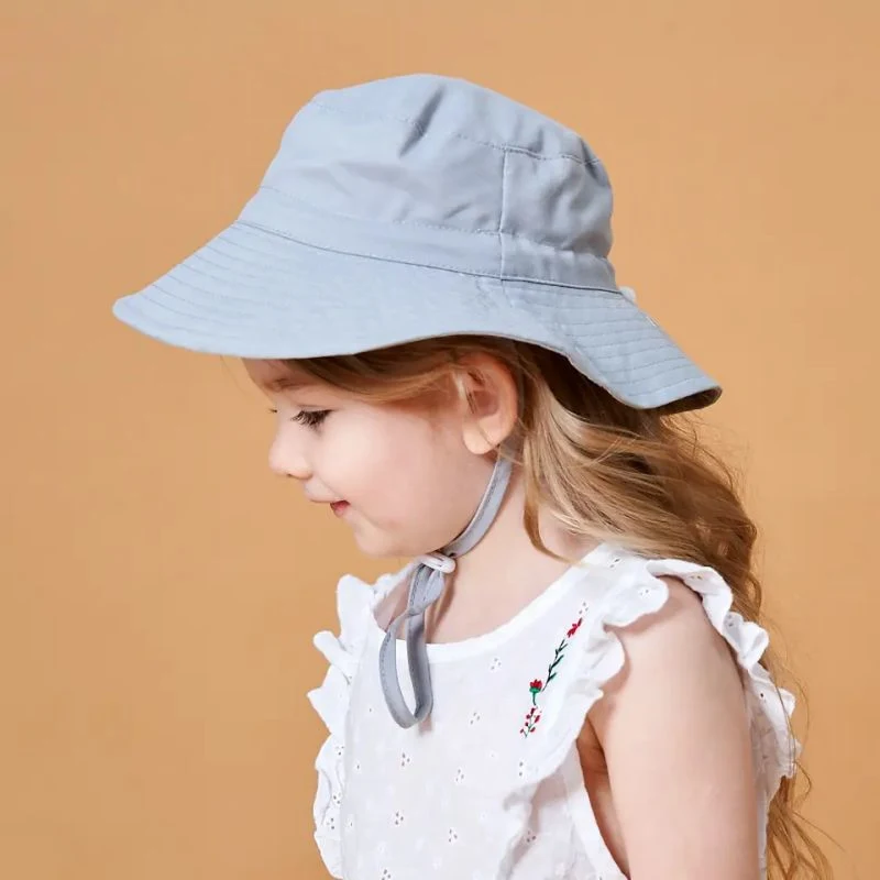 Top Quality Breathable Quick Dry Children&prime;s Basin Hat Sun Protection Lovely Beach Sunshade Bucket Hat