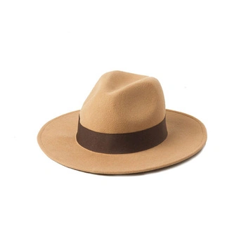 Hot Selling Winter Fashion 100% Australian Wool Women Ladies Stiffness Brim Felt Fedora Hats